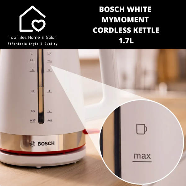 Bosch White MyMoment Cordless Kettle - 1.7L