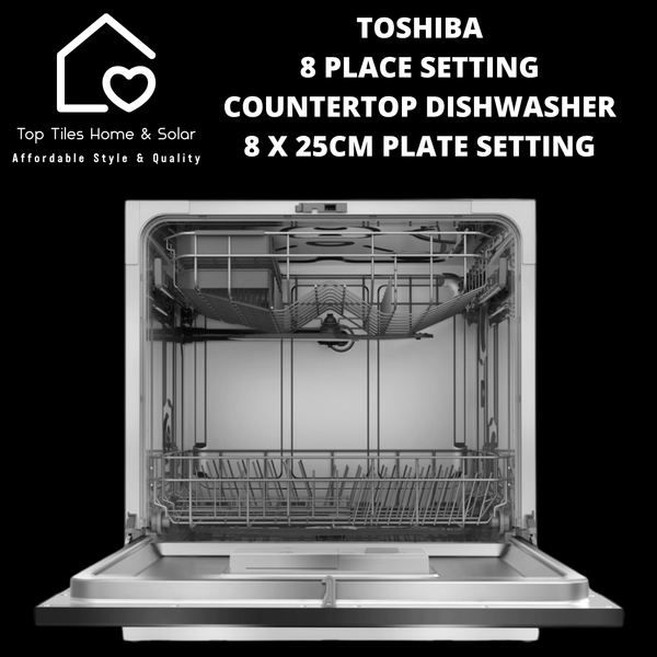 Toshiba 8 Place Setting Countertop Dishwasher - 8 x 25cm Plate Setting