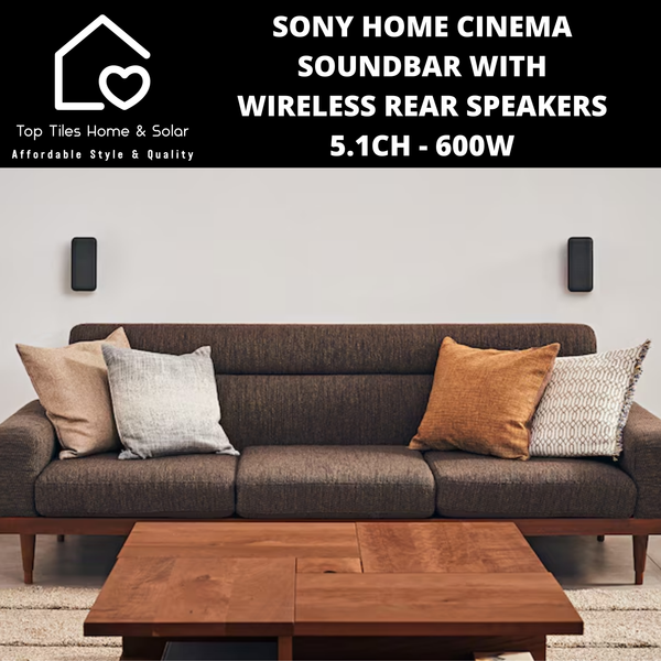 Sony Home Cinema Soundbar with Wireless Rear Speakers 5.1CH - 600W