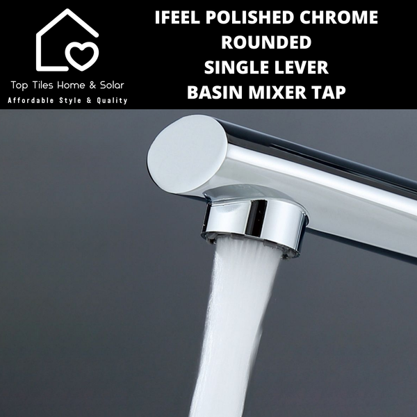 IFeel Gun Polished Chrome Rounded Single Lever Basin Mixer Tap