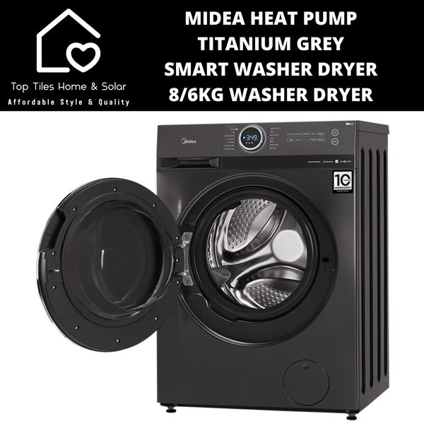 Midea Titanium Grey Smart Washer Dryer - 8/6kg Washer Dryer