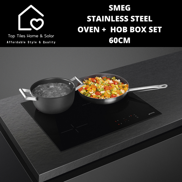 Smeg Stainless Steel Oven +  Hob Box Set - 60cm
