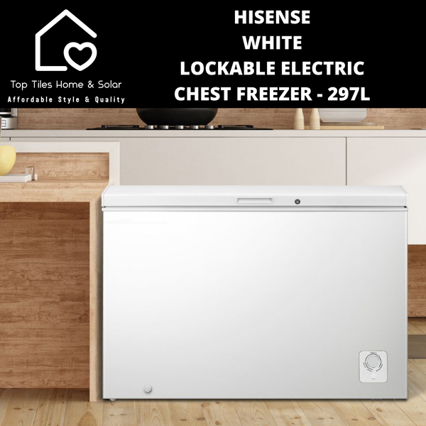 Hisense White Lockable Electric Chest Freezer - 297L