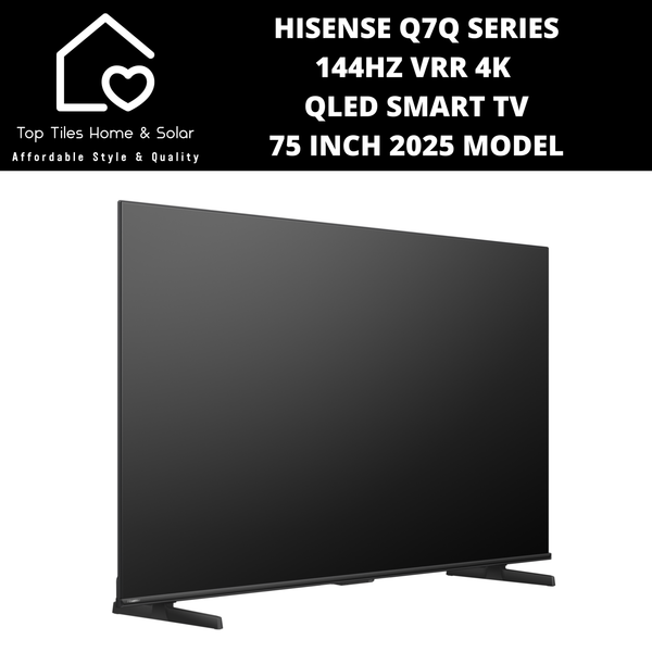 Hisense Q7Q Series 144Hz VRR 4K QLED Smart TV - 75 Inch 2025 Model
