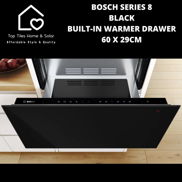 Bosch Series 8 - Black Built-In Warmer Drawer - 60 x 29cm
