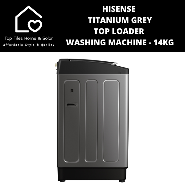 Hisense Titanium Grey Top Loader Washing Machine - 14kg