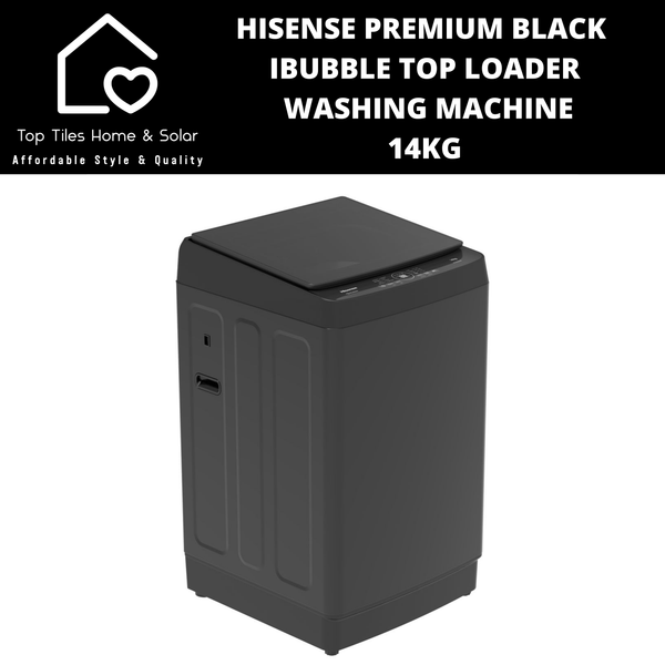 Hisense Premium Black Top Loader Aqua Save Washing Machine - 14kg