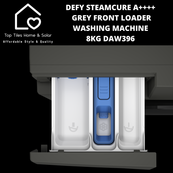 Defy SteamCure A+++ Grey Front Loader Washing Machine - 8kg DAW396
