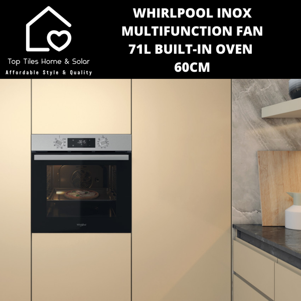 Whirlpool Inox Multifunction Fan - 71L Built-In Oven - 60cm