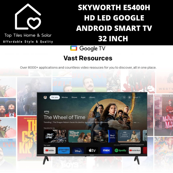 Skyworth HD LED Google Android Smart TV - 32 Inch E5400H