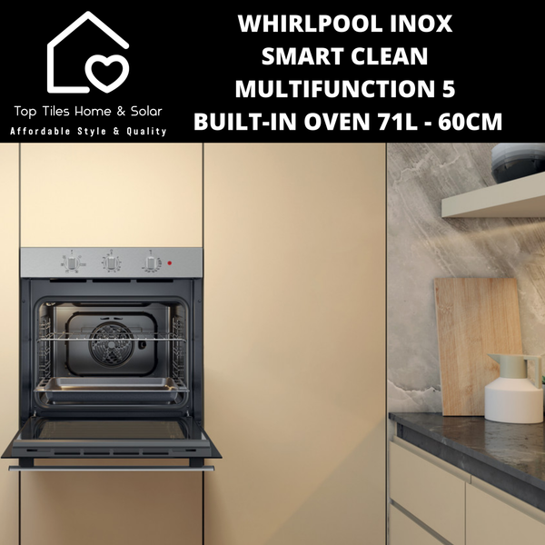 Whirlpool Inox Smart Clean Multifunction 5 Built-In Oven 71L - 60cm