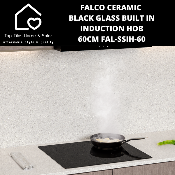 Falco Ceramic Black Glass Built In Induction Hob - 60cm FAL-SSIH-60