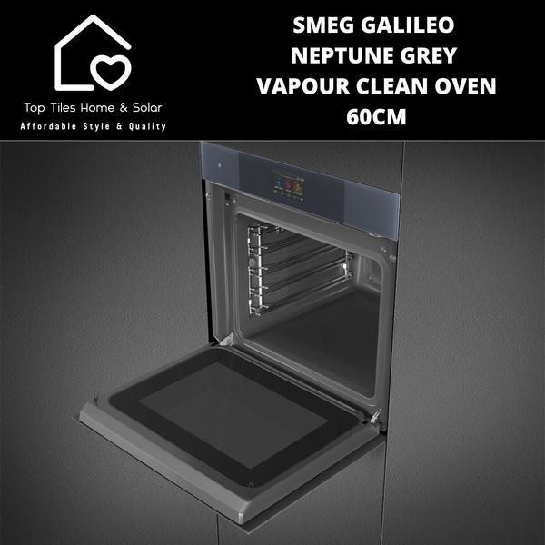 Smeg Galileo Neptune Grey Vapour Clean Oven – 60cm