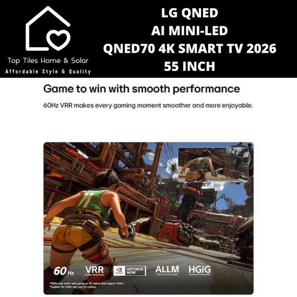 LG QNED AI Mini LED QNED70 4K Smart TV 2026 - 55 Inch