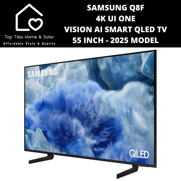Samsung Q8F 4K UI ONE VISION AI Smart QLED TV - 55 Inch  2025 Model