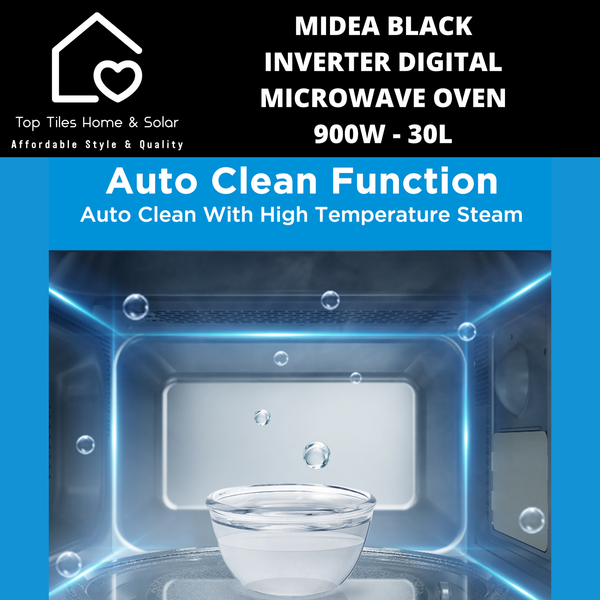 Midea Black Inverter Digital Microwave Oven 900W - 30L