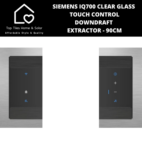 Siemens iQ700 Clear Glass Touch Control Down Draft Extractor - 90cm