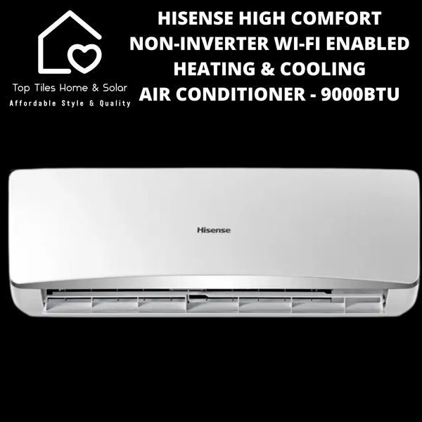 Hisense High Comfort Non-Inverter Wi-Fi Enabled Heating & Cooling Air Conditioner - 9000BTU