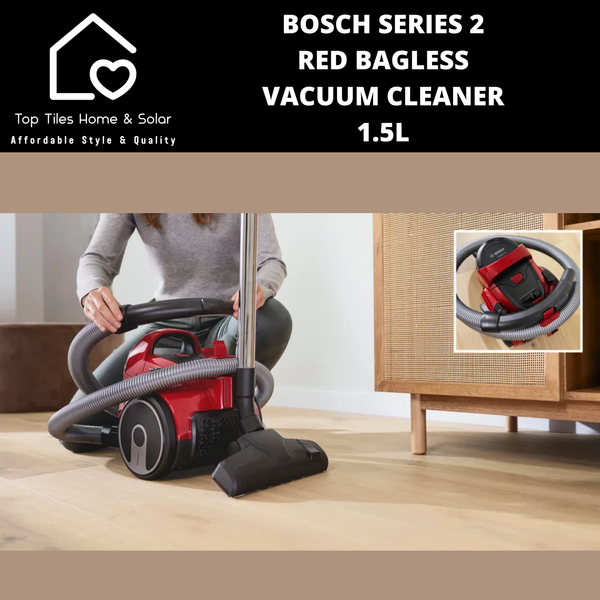 Bosch Series 2 - Red Bagless Vacuum Cleaner - 1.5L