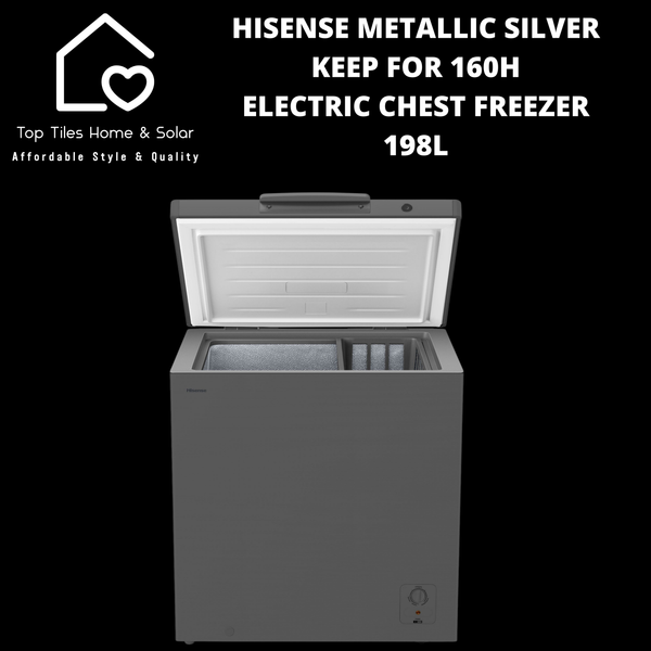Hisense Metallic Silver Keep For 160H Electric Chest Freezer - 198L