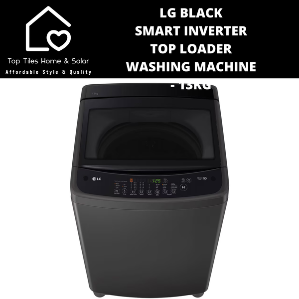 LG Black Smart Inverter Top Loader Washing Machine - 13kg