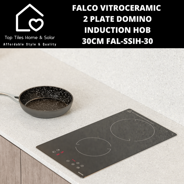 Falco Vitroceramic 2 Plate Domino Induction Hob - 30cm FAL-SSIH-30