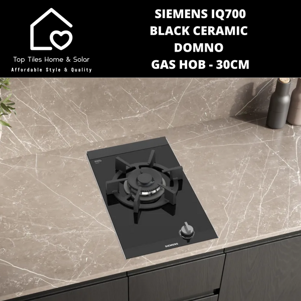 Siemens iQ700 - Black Ceramic Domno Gas Hob - 30cm