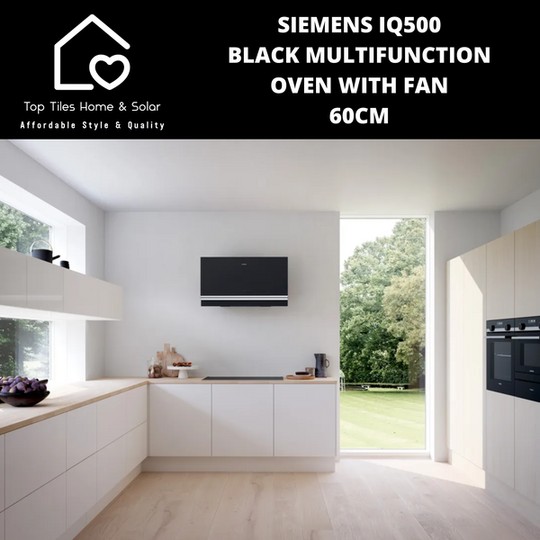 Siemens iQ500 - Black Multifunction Oven with Fan - 60cm