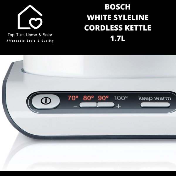 Bosch White SyleLine Cordless Kettle - 1.7L