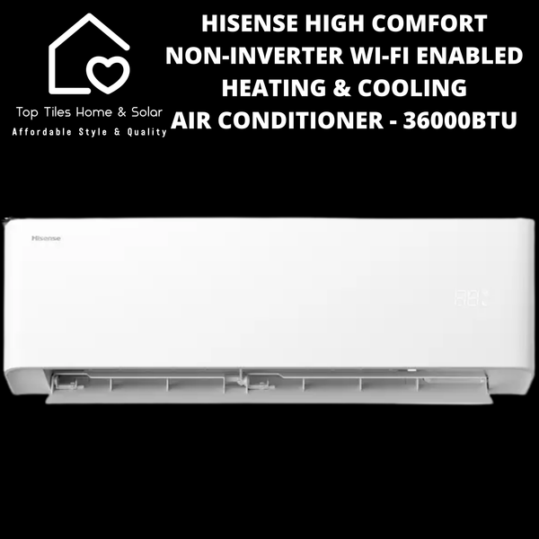 Hisense High Comfort Non-Inverter Wi-Fi Enabled Heating & Cooling Air Conditioner - 36000BTU