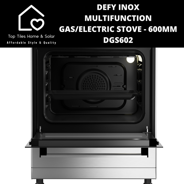 Defy Inox Multifunction Gas/Electric Stove - 600mm DGS602