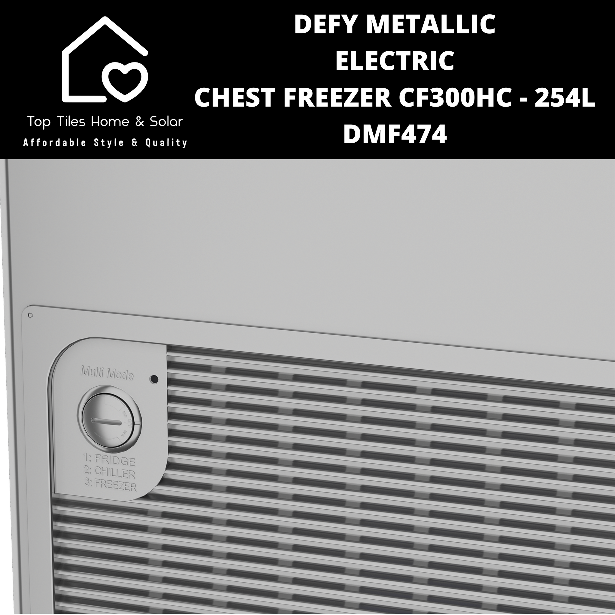 Defy Metallic Electric Chest Freezer - 254L DMF474 – Top Tiles