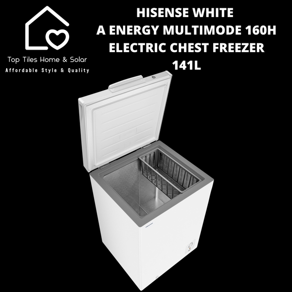Hisense White A Energy Multimode 160H Electric Chest Freezer - 141L
