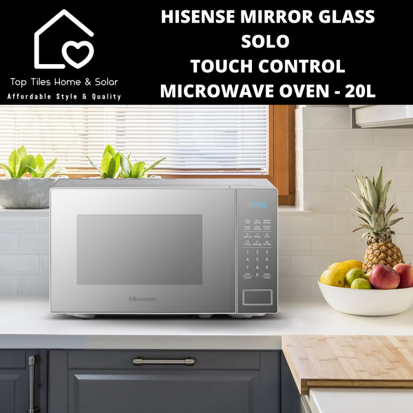 Hisense Mirror Glass Solo Touch Control Microwave Oven - 20L