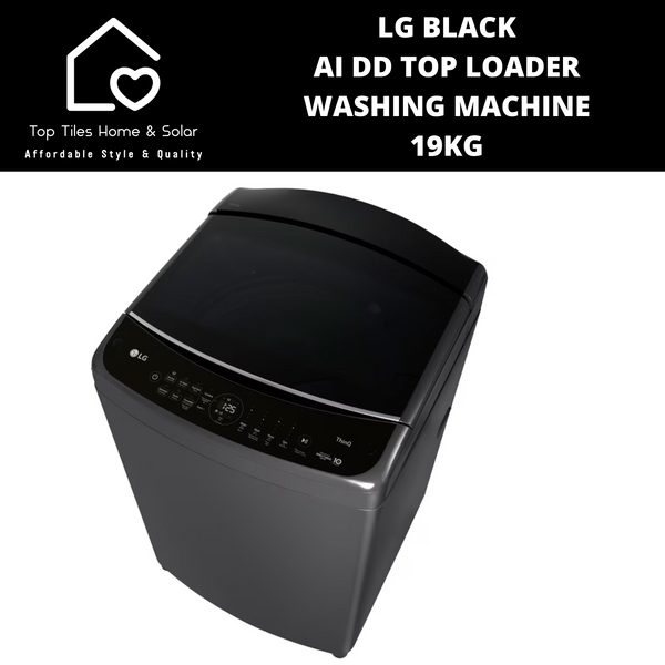 LG Black AI DD Top Loader Washing Machine - 19kg