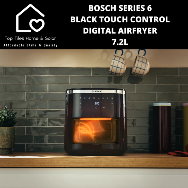 Bosch Series 6 - Black Touch Control Digital Airfryer - 7.2L