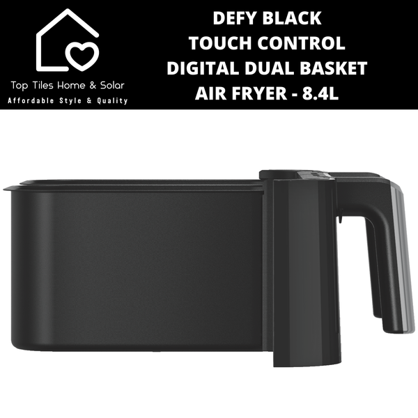 Defy Black Touch Control Digital Dual Basket Air Fryer - 8.4L