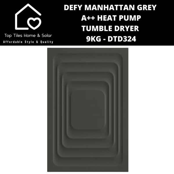 Defy Manhattan A++ Grey Heat Pump Tumble Dryer - 9kg DTD324