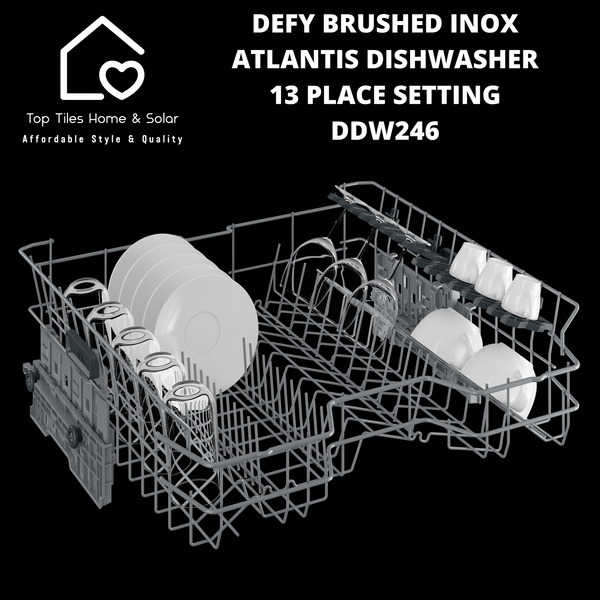 Defy Brushed Inox Atlantis Dishwasher - 13 Place Setting DDW246