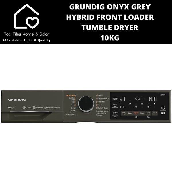 Grundig Onyx Grey Hybrid Front Loader Tumble Dryer - 10kg