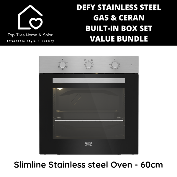 Defy Stainless Steel Gas & Ceran Built-in Box Set - Value Bundle