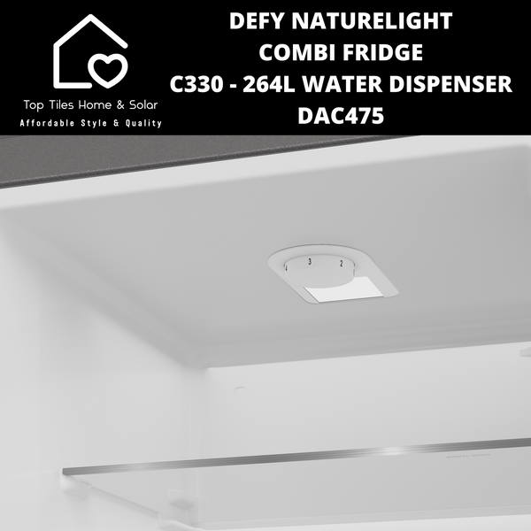 Defy Naturelight Combi Fridge C330 - 264L Water Dispenser DAC475