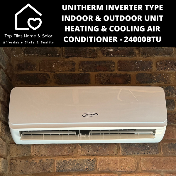 Unitherm Inverter Type Indoor & Outdoor Unit Heating & Cooling Air Conditioner - 24000BTU