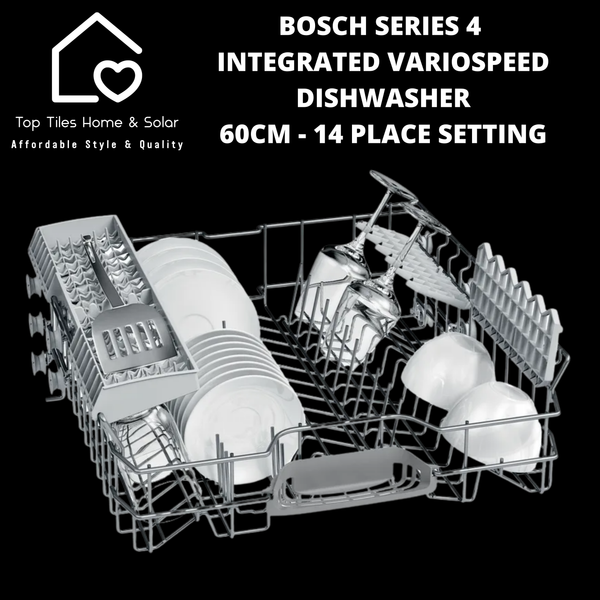 Bosch Series 4 - Integrated VarioSpeed Dishwasher - 60cm - 14 Place Setting