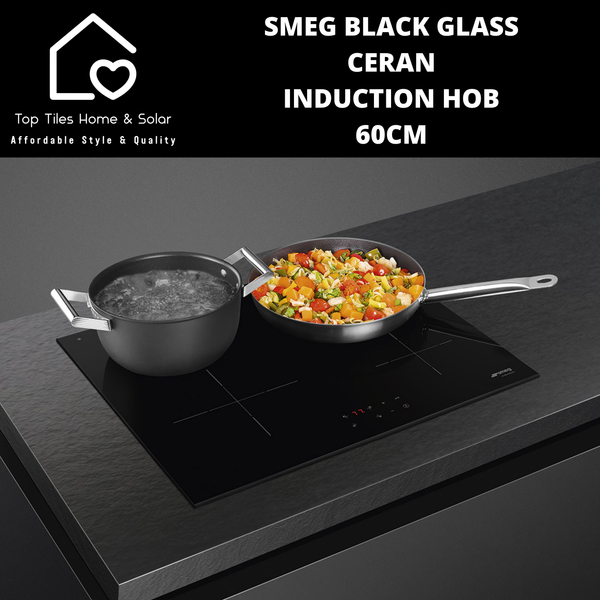 Smeg Black Glass Ceran Induction Hob - 60cm