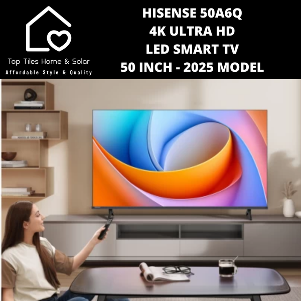 Hisense 50A6Q 4K UHD LED Smart TV - 50 Inch 2025 MODEL