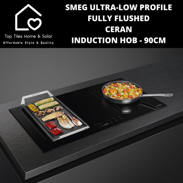 Smeg Ultra-Low Profile Fully Flushed Ceran Induction Hob - 90cm