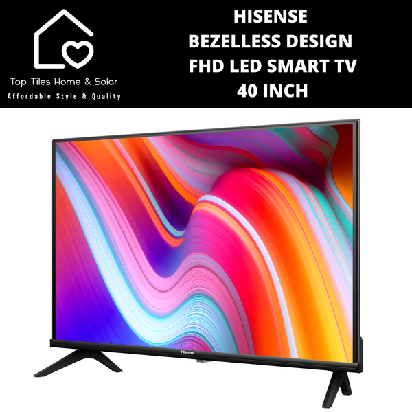 Hisense Bezelless Design FHD LED Smart TV - 40 Inch