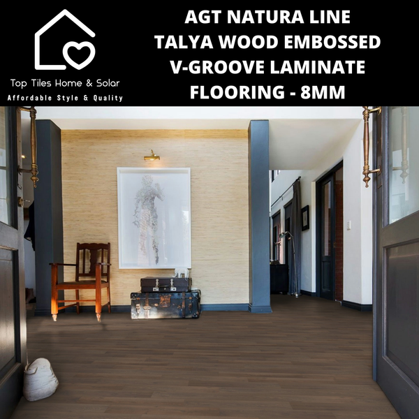 AGT Natura Line Talya Wood Embossed V-Groove Laminate Flooring - 8mm