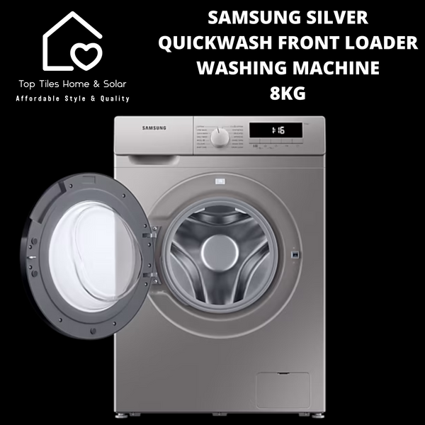 Samsung Silver QuickWash Front Loader Washing Machine - 8kg